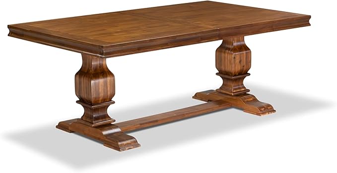 LKT-AWA-TP - A Dining Table with Removable Rectangular Tabletop - Antique Walnut Finish