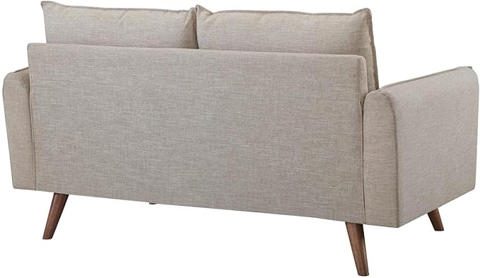 Modway EEI-3091 Revive Contemporary Modern Fabric Upholstered Loveseat In Beige