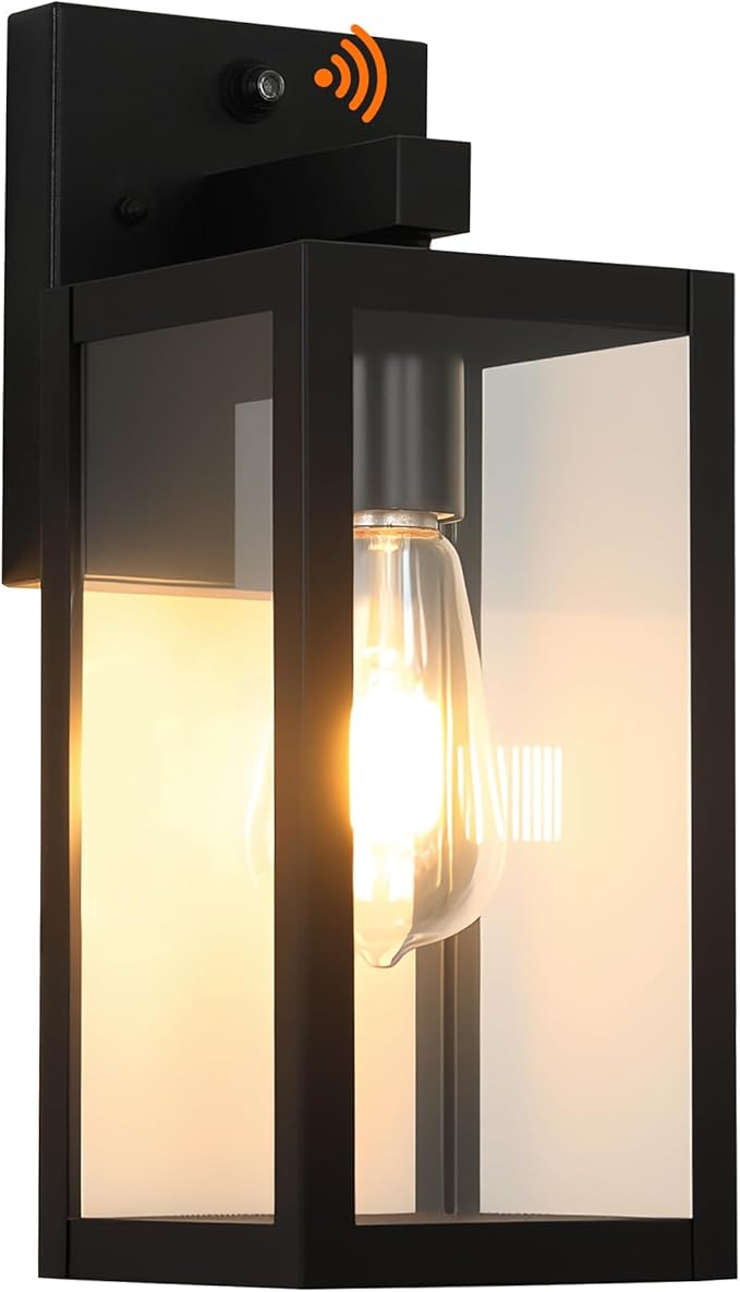 Dawn to Dusk Outdoor Sensor Light Fixture Waterproof Porch Lights Anti-Rust Exterior Wall Lighting Outdoor Wall Lantern for Patio Front Door Garage House