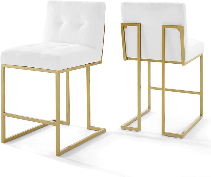 Modway Privy dining-chairs, Gold White