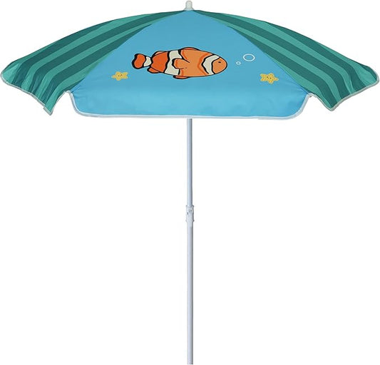 AMMSUN 47 Inch Water Table Umbrella,Kids Beach Umbrella & Picnic Table Shade,Ideal for Sand Play,Camping,Beach Trips,and Garden Lightweight Durable