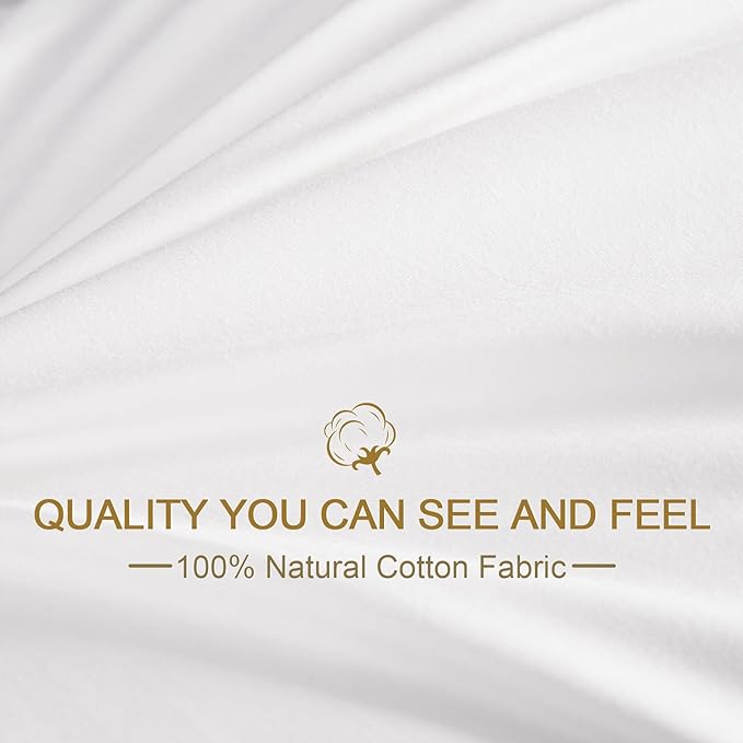 Goose Feather Pillows King Size Set of 2, Hotel Quality Bed Pillows for Sleeping 2 Pack, 900 Fill Power Goose Down Pillows with 700 TC 100% Organic Cotton Shell for Side Back Stomach Sleepers, 18"x36"
