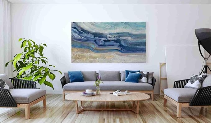 Epic Graffiti 'Currents' by Albena Hristova, Canvas Wall Art, 60"x40"