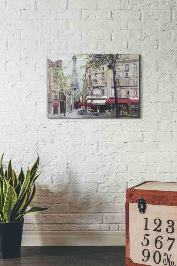 Epic Graffiti 'Springtime in Paris' by Marilyn Hageman, Canvas Wall Art, 18"x26"