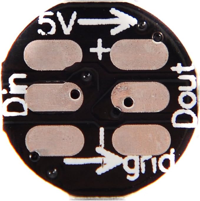 BTF-LIGHTING WS2812B 100PCS 5050SMD Individually Addressable Smart RGB LED Pixel for Arduino Single 1-led RGB LED Module Pixels Color Light Black PCB Only DC5V Christmas(No Adapter or Controller)