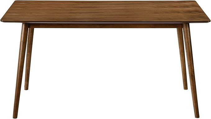 Armen Living Westmont 59" Rectangular Dining Table in Walnut Wood