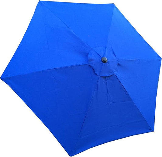 BELLRINO DECOR Replacement ROYAL BLUE STRONG & THICK Umbrella Canopy for 9ft 6 Ribs (Canopy Only)