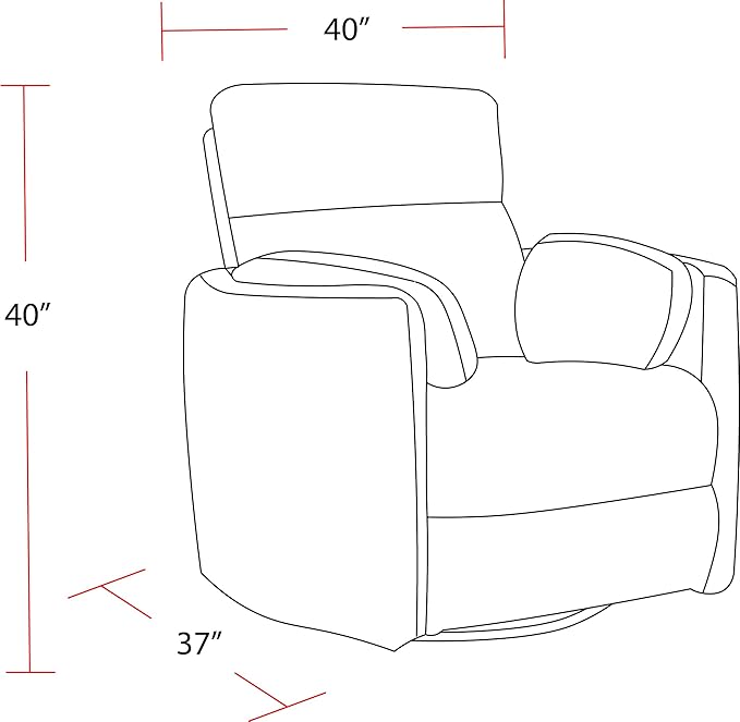 Parker Living Radius - Natural Beauty Quartz Power Swivel Glider Recliner Two Pack for Adults with USB and Type-C Ports, Single Sofa Chair for Living Room