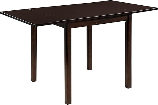 Coaster Home Furnishings - Kelso - Asian Hardwood and MDF - Rectangular Dining Table with Extension Leaf - Kitchen, Dining Room - 52-Inch - Cappuccino - 190821