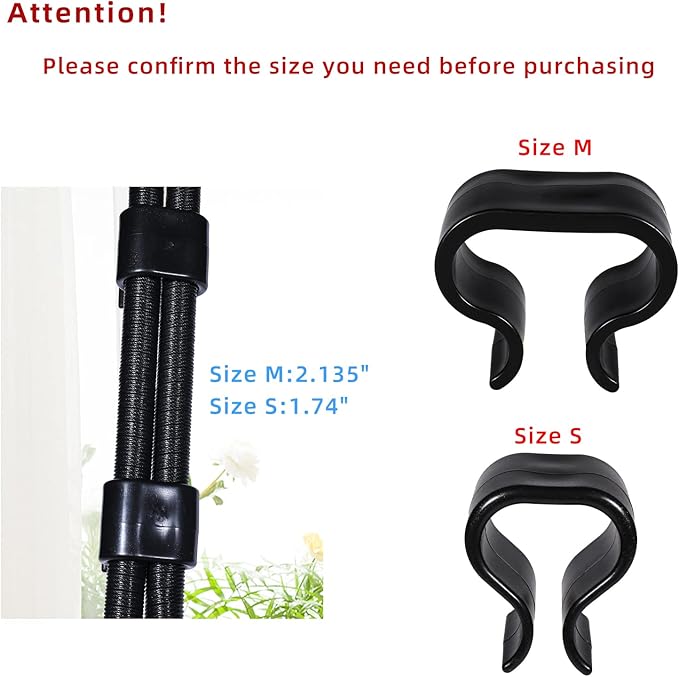 SUQ I OME Pack of 10 Outdoor Patio Garden Wicker Rattan Furniture Aligment Sofa Rattan Chair Fastners Clip Sectional Connector - Non Slip (1.74 inches,Small)