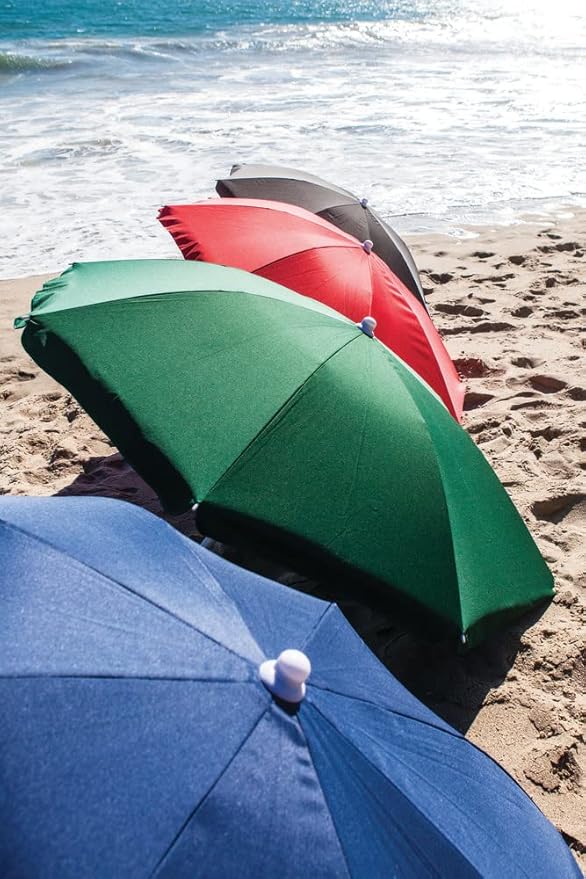 PICNIC TIME NCAA Georgia Bulldogs Outdoor Canopy Sunshade Beach Umbrella 5.5' - Small Patio Umbrella - Beach Chair Umbrella