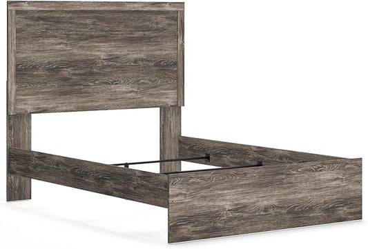 Signature Design by Ashley Ralinksi Vintage Full Panel Bed with Metal Slats, Foundation or Box Spring Needed, Gray
