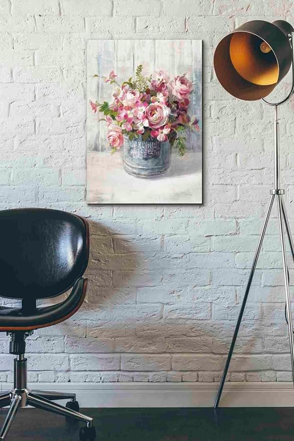 Epic Graffiti 'Garden Blooms I' by Danhui Nai, Canvas Wall Art, 18"x26"