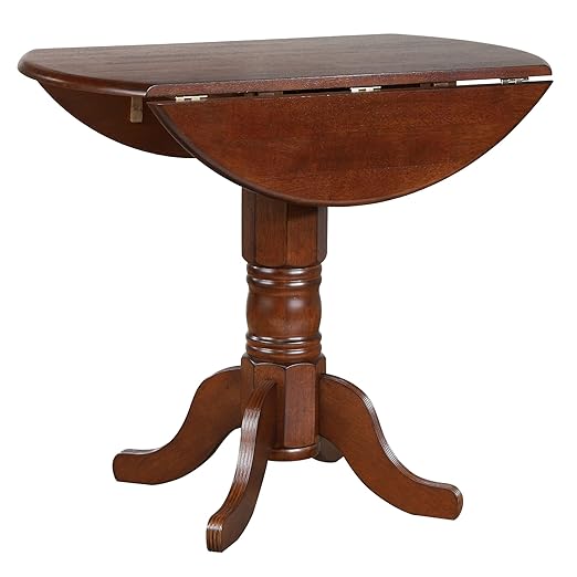 Sunset Trading Andrews Dining Table, Distressed chestnut finish