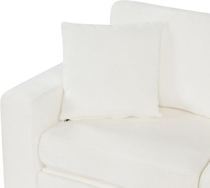 ERYE 120.5-Inch Oversized Sleeper Sectional Sofa W/Pull Out Sleeper Couch Bed, Modern Chenille Upholstered Reversible Modular Sectional Sleeper Sofa with Console & Cupholders | Storage