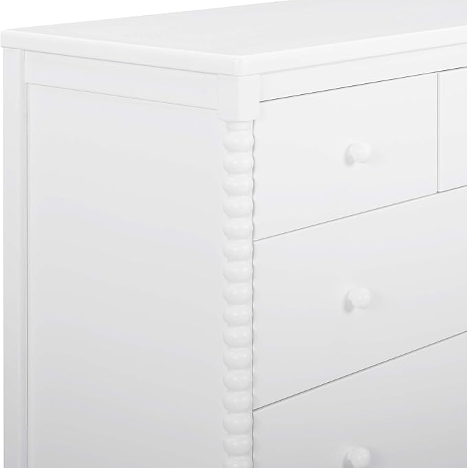 Delta Children Saint 4 Drawer Dresser with Changing Top, Bianca White