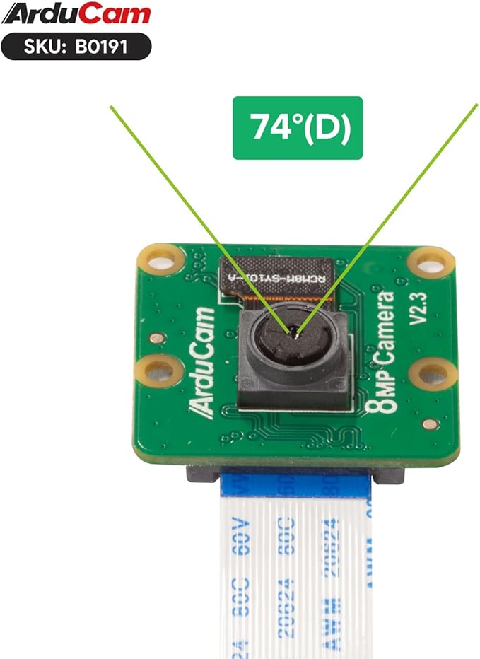 Arducam 8MP IMX219 Camera Module Compatible with NVIDIA Jetson Orin NX/AGX Orin, Fixed Focus