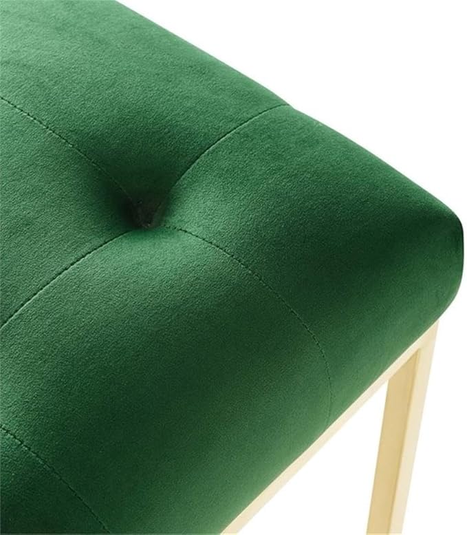 Modway Privy Performance Velvet Gold Stainless Steel Dining Chair in Gold Emerald