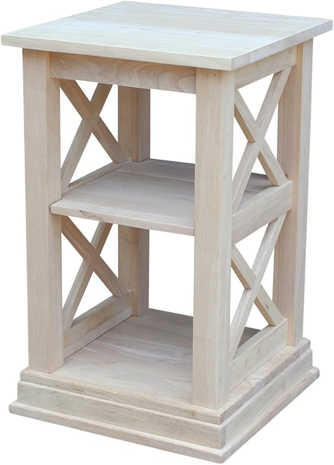 International Concepts Hampton Accent Table Includes Shelves
