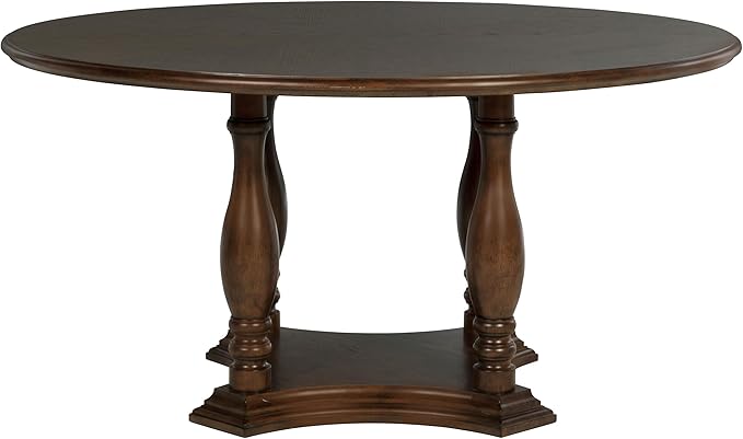 Coaster Home Furnishings Landon 60-inch Round Wood Pedestal Dining Table Rich Brown