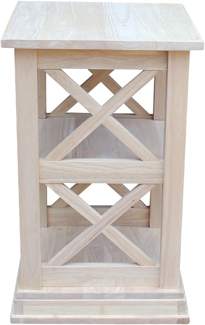 International Concepts Hampton Accent Table Includes Shelves