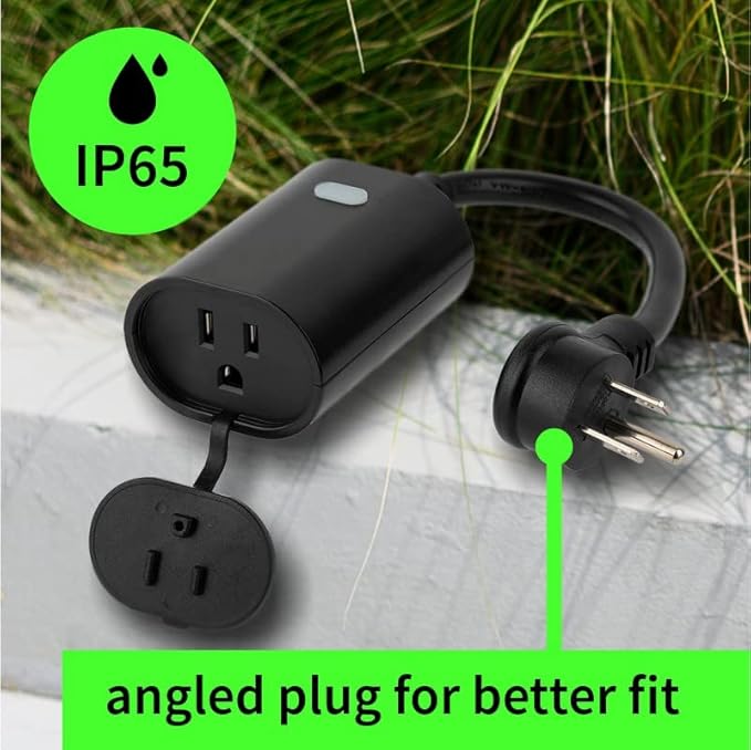 Zooz 700 Series Z-Wave Plus Outdoor Single Plug ZEN05 | Hub Required | Works with the Z-Box Hub, Home Assistant, and Hubitat