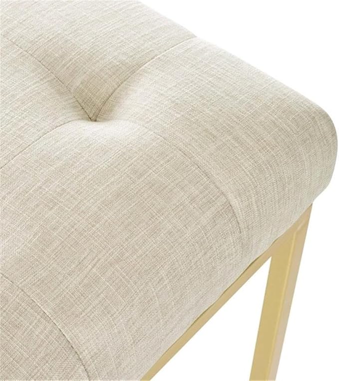 Modway Privy Upholstered Gold Stainless Steel Dining Chair in Gold Beige