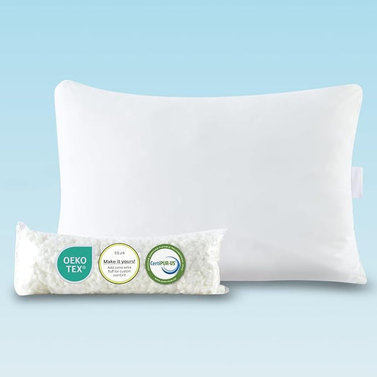Sijo FlexCool Shredded Memory Foam Pillow - Adjustable Loft Pillow w/Cooling Surface - Good Housekeeping 2026 Bedding Award Winner - CertiPUR-US - Medium Firm for Back, Side, Stomach Sleeper (Queen)