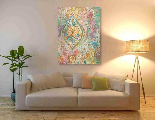 Epic Graffiti 'Boho Paisley II' by Danhui Nai, Canvas Wall Art, 40"x54"