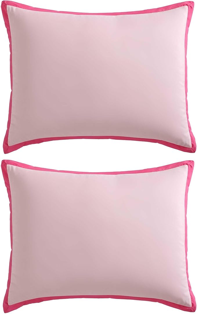 Betsey Johnson - King Comforter Set, Super Soft Bedding with Matching Shams, Bonus Throw Included, Chic Bedding Essentials (Signature Hotel Solid Pink, King)