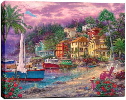 Cortesi Home 'On Golden Shores' by Chuck Pinson, Canvas Wall Art, 26" x 34"