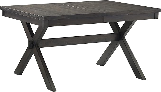Crosley Furniture Hayden Modern Farmhouse Wood Dining Table, Slate