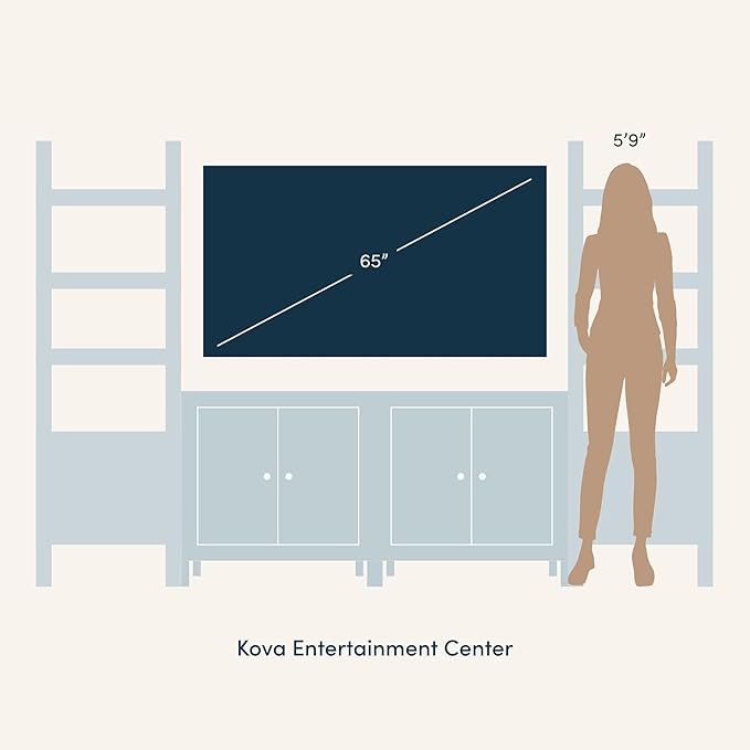 Nathan James Kova Boho Rattan and Wood TV Wall Shelving Unit Accent Storage Cabinet in Black Wood and Rattan with Metal Frame and Cane Doors, Black Oak/Cane