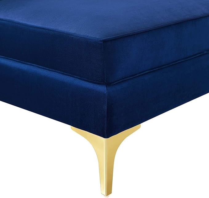Modway EEI-4346-NAV Triumph Channel Tufted Performance Velvet Loveseat, Navy