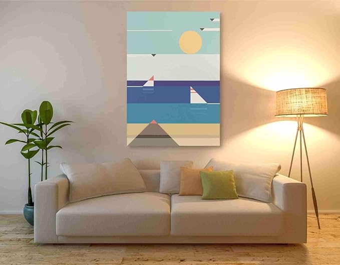 Epic Graffiti 'Quiet Sea' by Antony Squizzato, Canvas Wall Art, 40"x60"