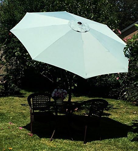 BELLRINO DECOR Replacement STRONG & THICK 9ft 6 Ribs Umbrella Canopy (Canopy Only)
