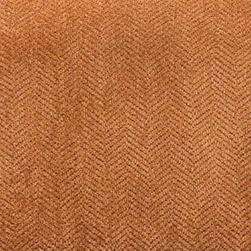 Roundhill Furniture Pisano Orange Fabric Armless Contemporary Accent Chair with Matching Kidney Pillow, Single
