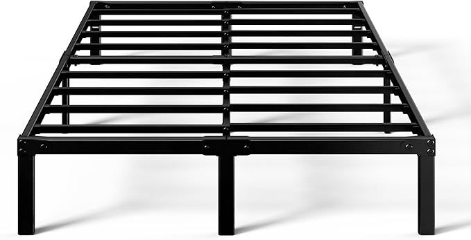 ZINUS Yelena 14 Inch King Metal Platform Bed Frame, Steel Slat Support, No Box Spring Needed, Eco Friendly WonderBox(TM) Packaging, Easy Assembly, Black