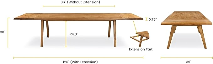 POLY & BARK Savannah Dining Table