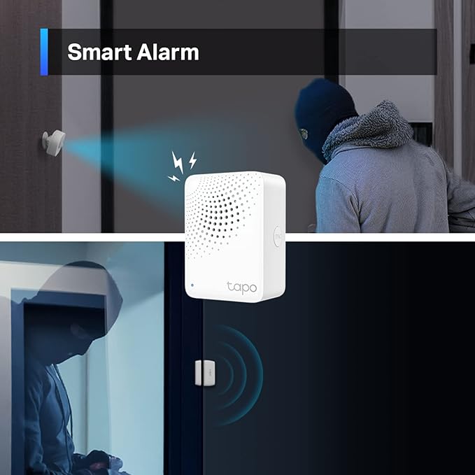 TP-Link Tapo Smart Water Leak Detector Kit: Water Leak Sensor T300 + Hub H100 (Rapid Dripping Detection, 90dB Adjustable Alarm, App Alerts, Compatible with Alexa and Google Home)