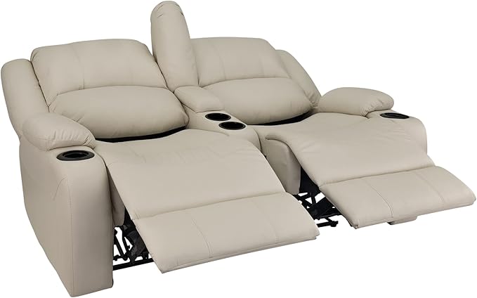 RecPro RV 64" Powered Recliner Loveseat | Wall Hugger Sofa | Ultrafabrics Brisa (Birch)