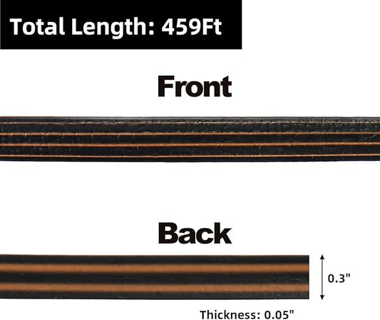 459Ft Wicker Repair Kit, Rattan Patio Chair Sofas Furniture Repair Supplies, Gradiant Coffe Brown Exlong Weaving Webbing Replacement Part for Outdoor Lawn Furniture