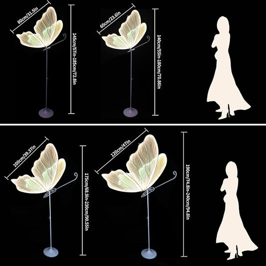 Wedding Butterfly Floor lamp Creative Butterfly Ceiling Lamp Butterfly Hanging Decoration Props for Wedding Party Events