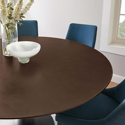 Modway Lippa Dining Table, 60", Black Cherry Walnut