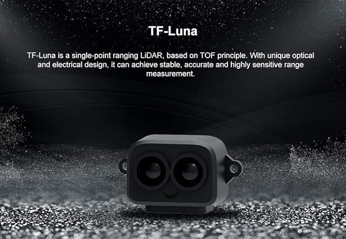 youyeetoo Benewake TF-Luna Lidar Sensor Kit, with 1x USB-TTL Adapter 1x Dupont Line, 0.2-8m Measurement Range Distance, Support Raspberry Arduino STM32 MCU for Drone Industrial Sensing Robot Smart Home