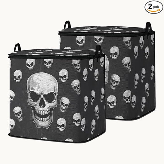 2pcs closet organizers and storage under bed,clothing blanket sweater sheet bedding comforter duvet quilt pillow toy storage bags with lids,dorm room essentials for containers 95L