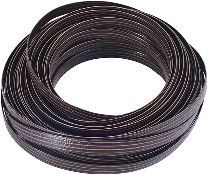 GORGECRAFT 10m Rattan Repair Kit Coffee Wicker Repair Material Plastic Rattan Wicker Roll Waterproof Rattan Fix Material for Garden Patio Furniture and Rattan Chair Sofa Storage Basket