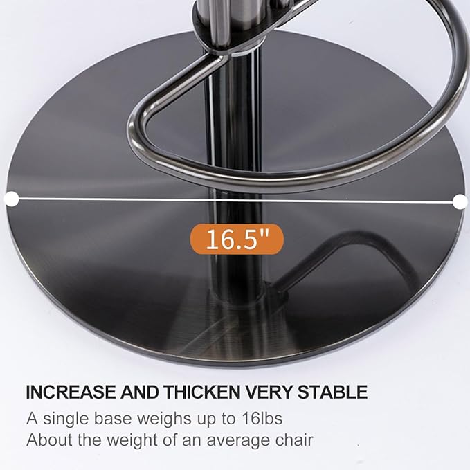 Black Titanium Stainless Steel Bar Stools,Grade Modern Leather Bar Chair with Backrest,Swivel Adjustable Height for Kitchen Counter and Dining Room (Brown Leather-1pc)