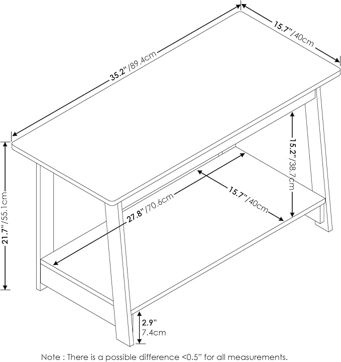 Furinno Beginning TV Stand, Espresso