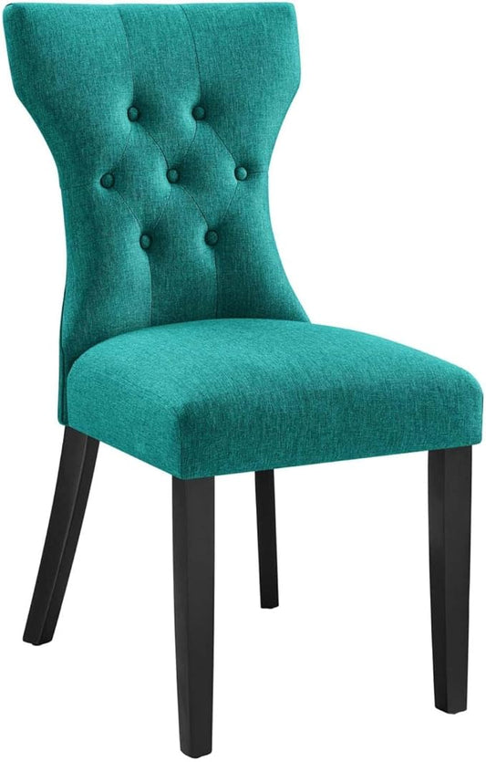 Modway Silhouette Chair, Teal 24.5 x 18 x 36